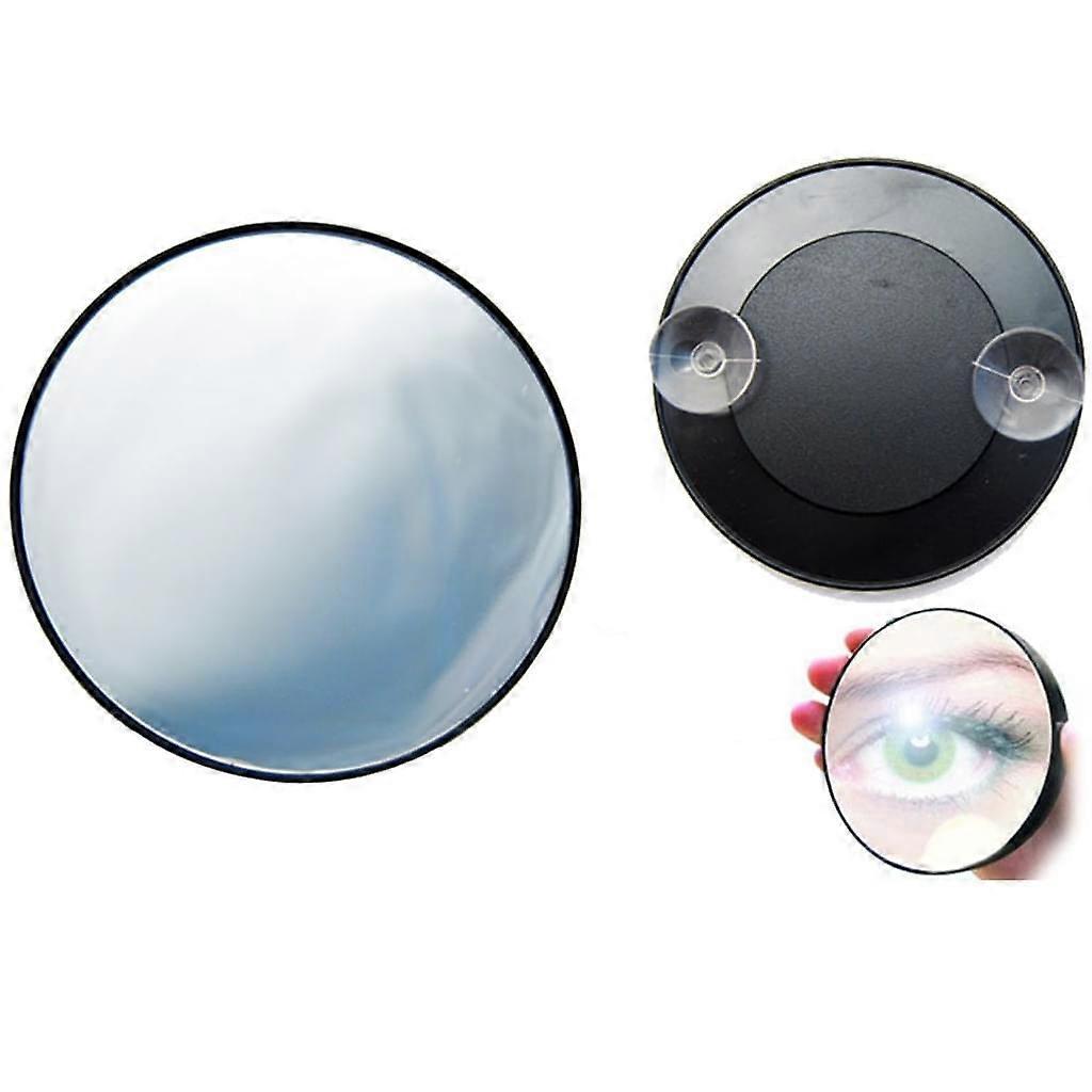 5X Magnifying Round Shower Mirror For Fogless Shaving With Suction Cup