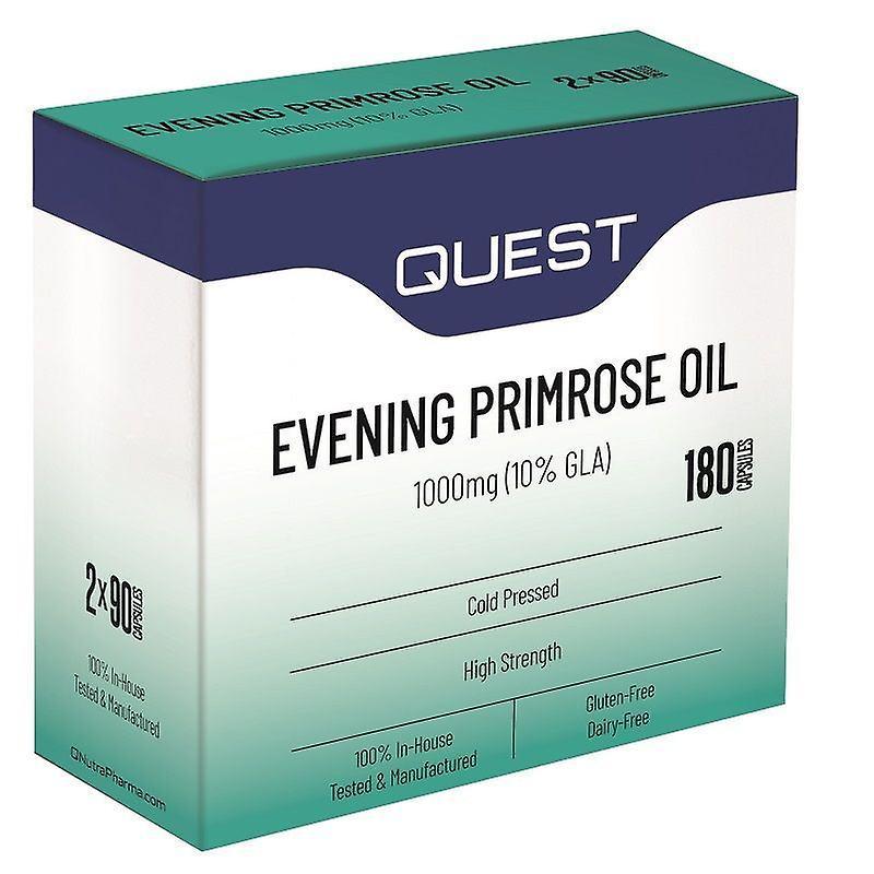 Quest Vitamins Evening Primrose Oil 1000mg (Twin Pack 2X90) Caps 180 (P606564)