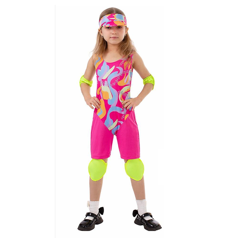 Shakub Roller Skating 4-8 Years Kids Outfits Set Barbie Ken Cosplay Costume Halloween Christmas Gifts Girl 6-7 Years