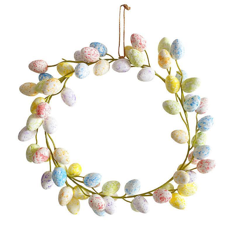 Fansila Easter Decorations Easter 36cm Easter  Wreath  Easter Decoration Yellow