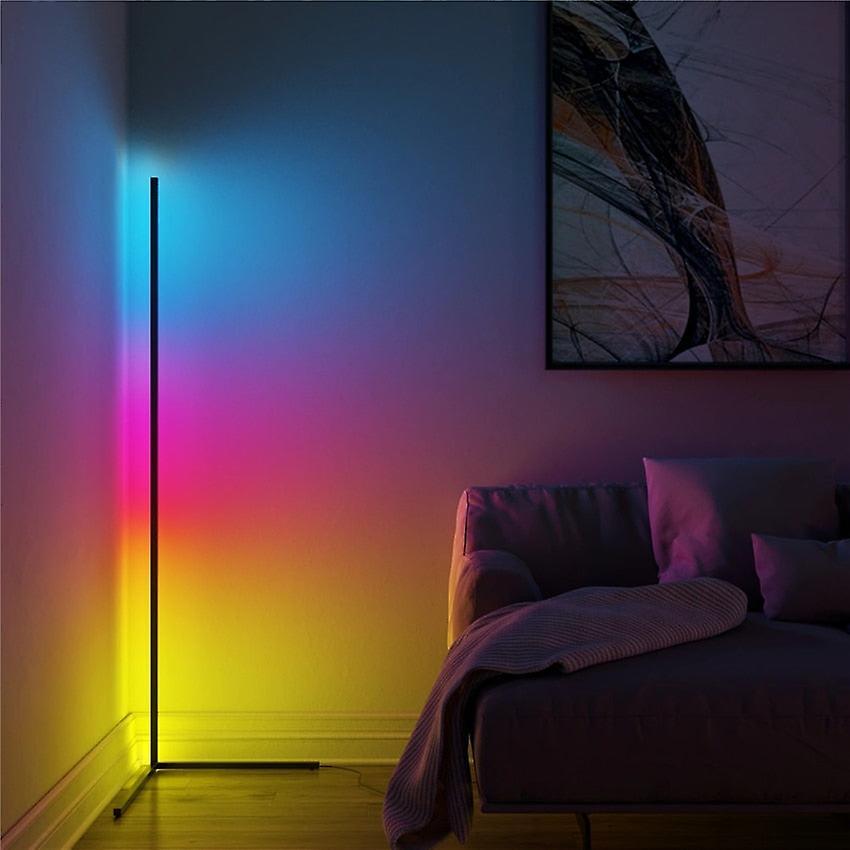 Slowmoose Nordic Remote Control Colorful Led, Floor Lamp White warm light