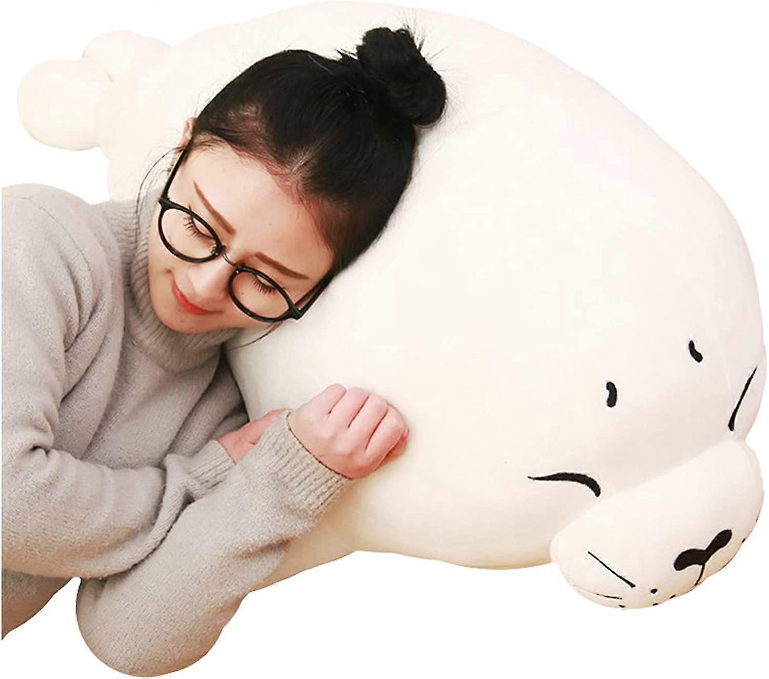 Ubiuo Sea Lion Seals Plush Doll Soft Sea Lion Pillow Plush Toys 60CM /23.6InchWhite  Sea World Animal Stuffed Toy for,Huggable Gift for Kids Childr...