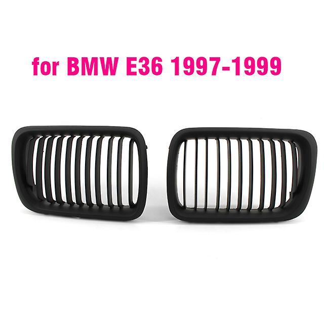 Auto Parts Black E36 Grille Abs Front Replacement Hood Kidney Grill For Bmw E36 1997 1998 1999  For Bmw  318i 323i 325i 320i 328i Matte Black