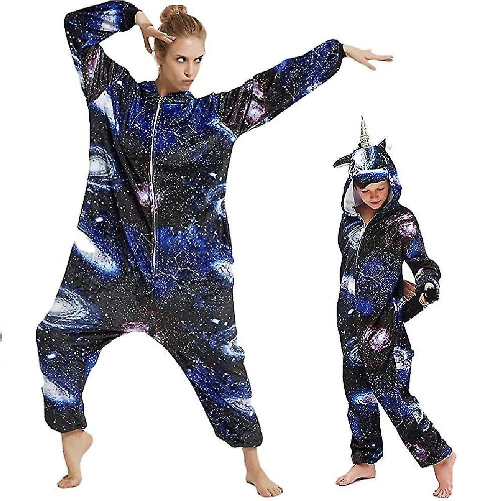 Ilwhe Unicorn Pajamas Pegasus Costume Jumpsuit Adult3 M