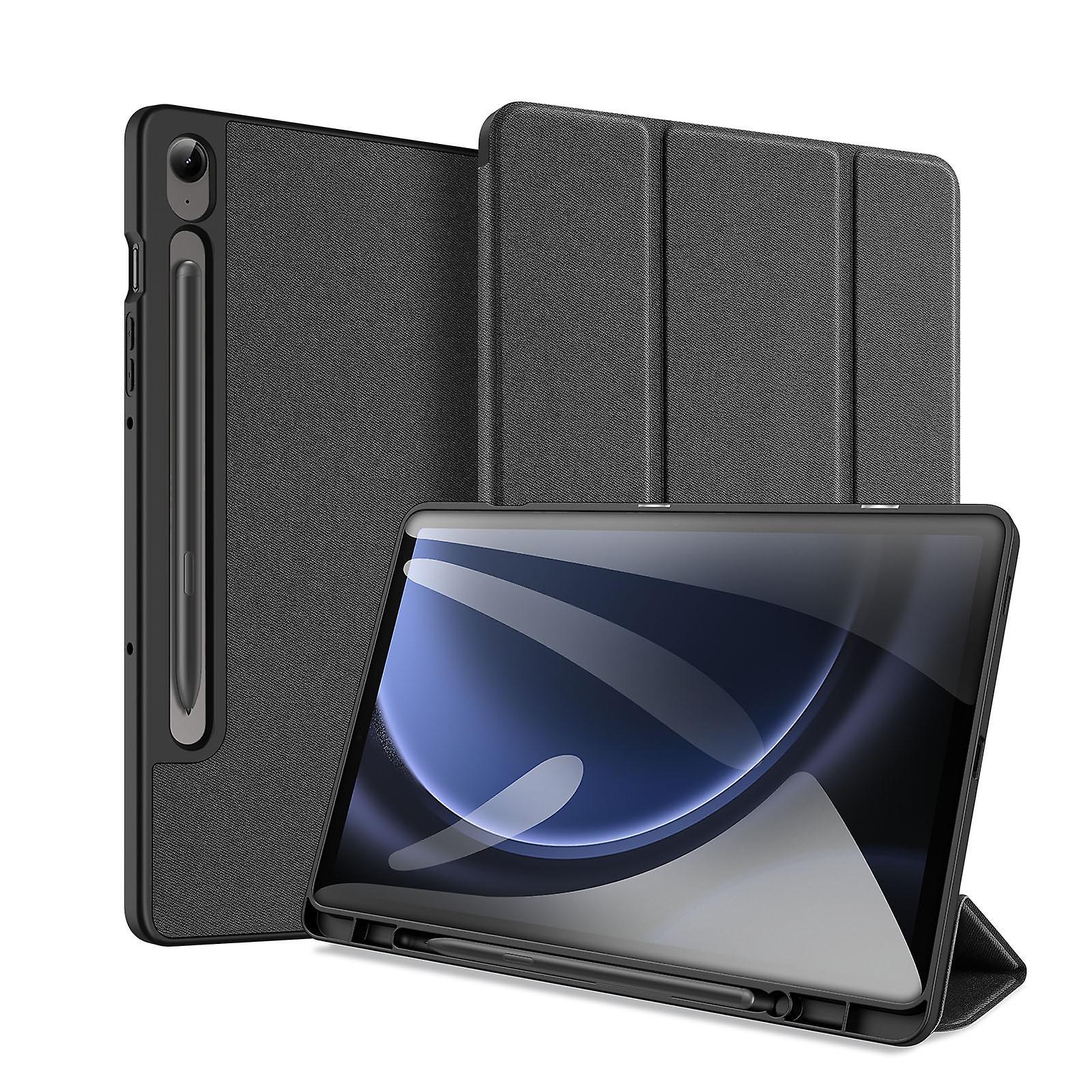 Dux Ducis Trifold Shockproof Tablet Case For Samsung Galaxy Tab S9 Fe (10.9 Inch),s9 Fe Plus (12.4 Inch),black