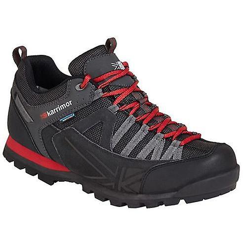 Ek Wholesale Mens Karrimor Weathertite Spike Low Rise Waterproof Hiking Boots Black/red Uk-9