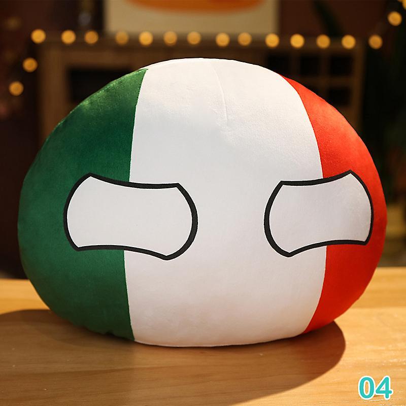 Unbrand 10cm Country Ball Plush Toy Polandball Pendant Countryball Stuffed Kids Doll Italy