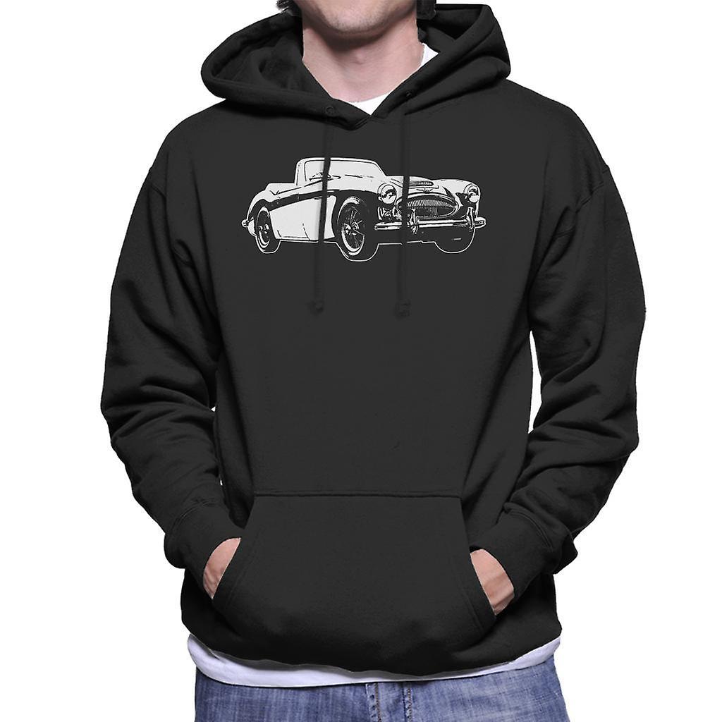 Austin Healey 3000 British Motor Heritage Men's Hooded Sweatshirt Black Medium