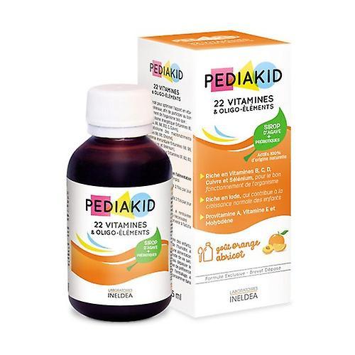 Pediakid syrup: 22 Vitamins and Trace elements 250 ml (Orange - Apricot)