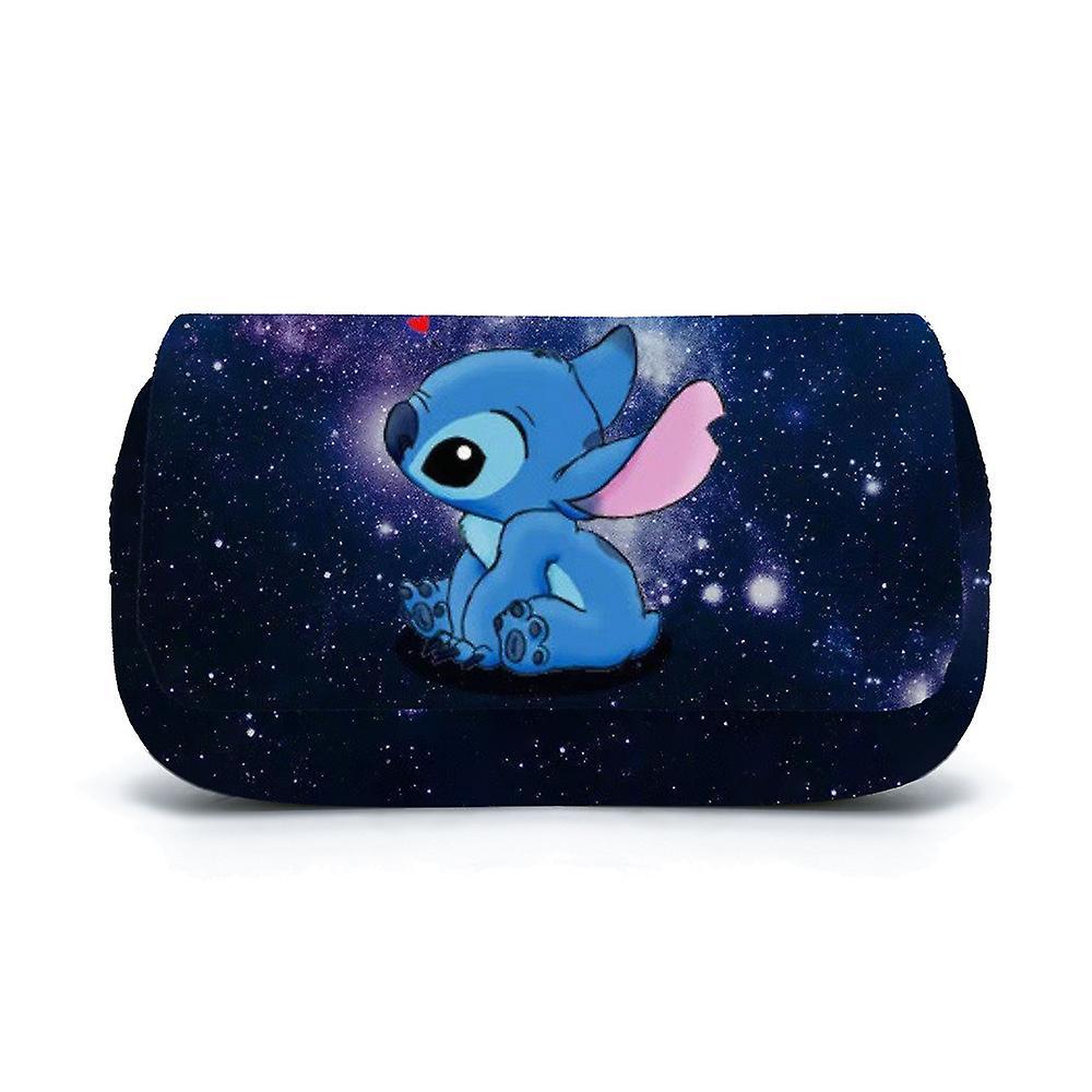 Besser Lilo & Stitch Cartoon Pencil Case School Student Stationery Organizer Bag Makeup Bags Pen Storage Pouch Gift Type1