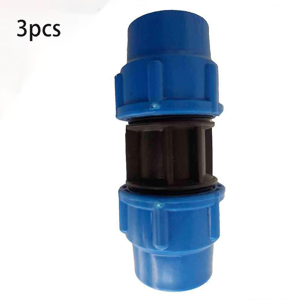 Seenlin 3pcs Direct Fitting Pe Pipe Plastic Valve Fittings Garden Farm Irrigation Water Pipe Connection Fittings 40mm