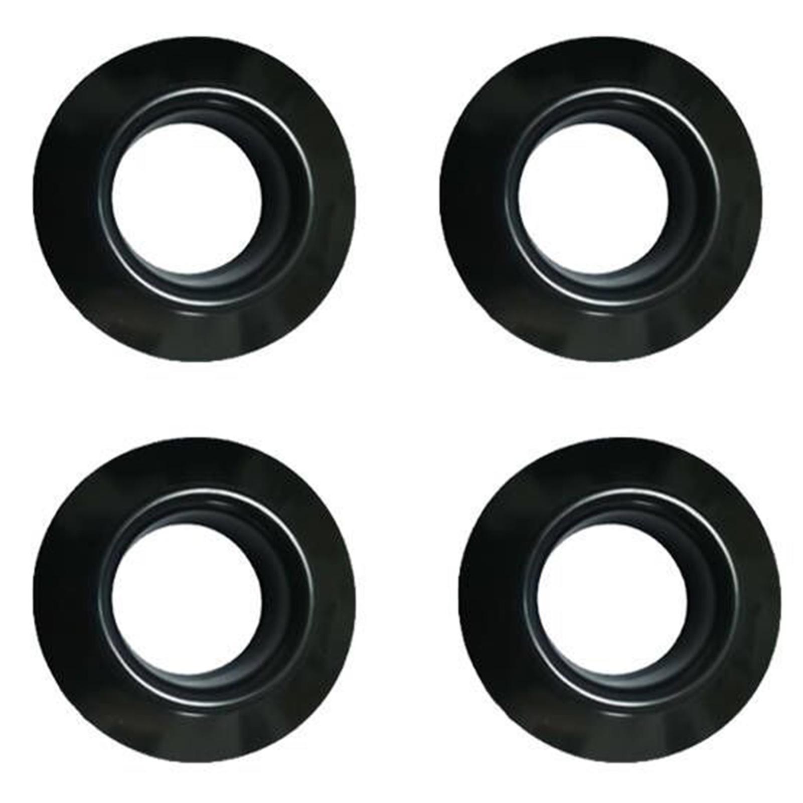 Bigougem 4Pcs Portable Paddle Drip Ring Paddle Water Block Ring for Kayak Black