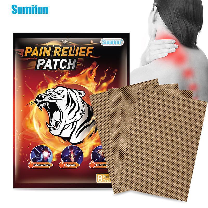 Fongwan Pain Relief Patches, Arthritis Cervical Plaster Warming Plaster Tiger Herbal Heat Patches 12H Long Lasting Relief Of Back, Neck, Shoulder P...