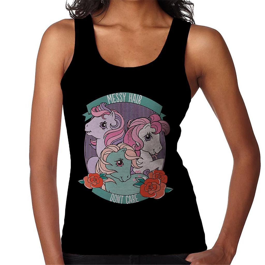 My Little Pony Messy Hair Dont Care Women's Vest Black XX-Large