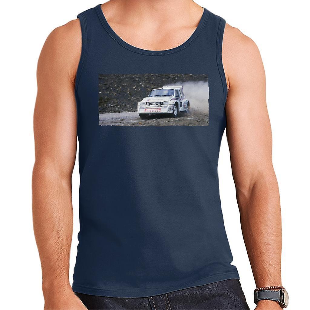 MG Metro 6R4 Drifting British Motor Heritage Men's Vest Navy Blue XX-Large