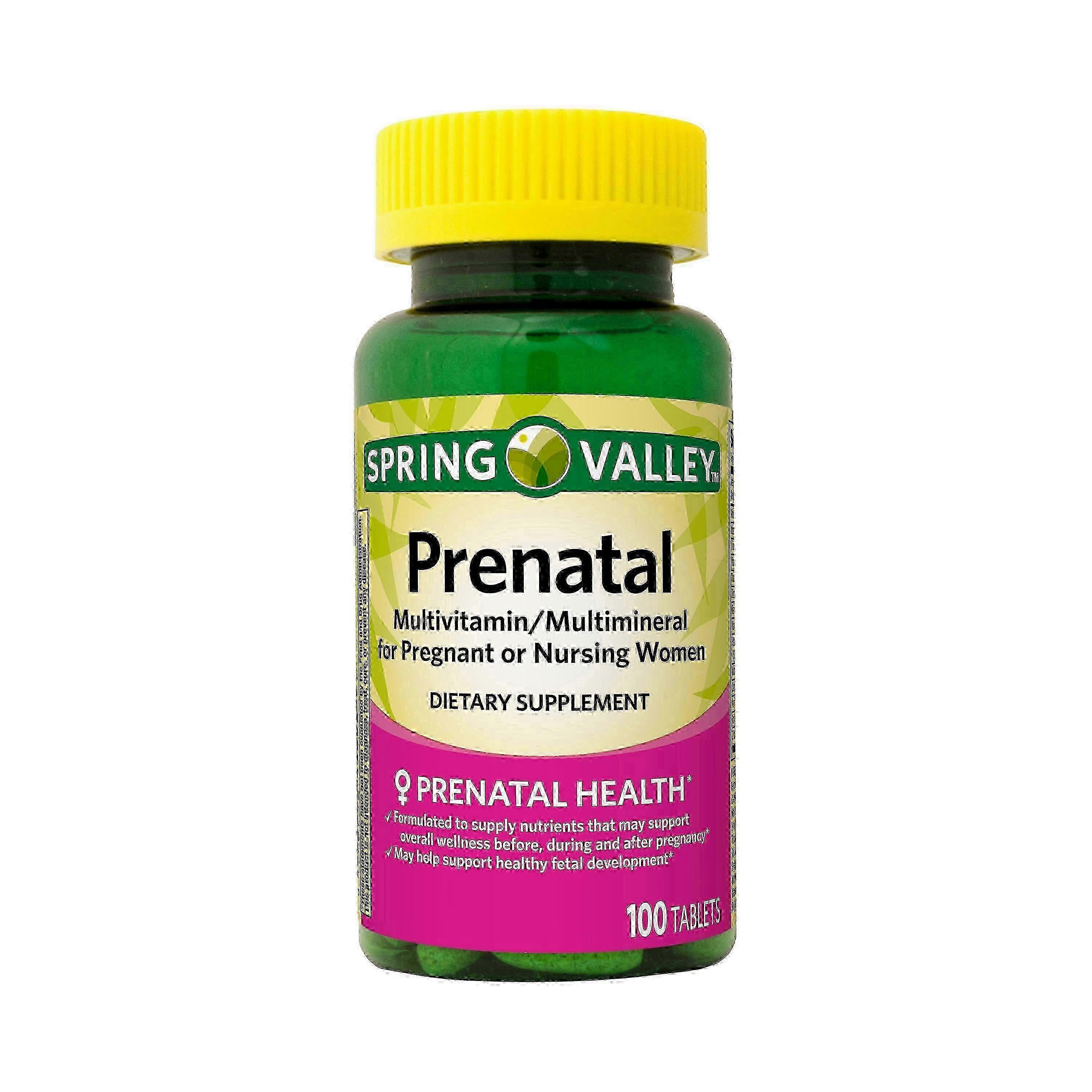 Spring Valley Prenatal Dietary Supplement, 100 Ea