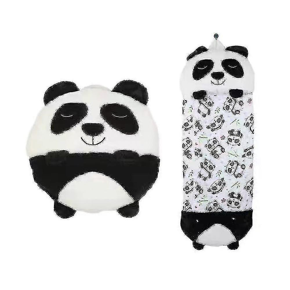 Cytlv Children's Play Pillow And Sleeping Bag 2 In 1 Cartoon Animal Nap Pillow Birthday Christmas Gift - Panda 135cm X 50cm