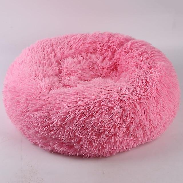 Slowmoose Washable Round Plush Super Soft Cotton Mat & Bed For Pet Dog Cat Rose 100cm