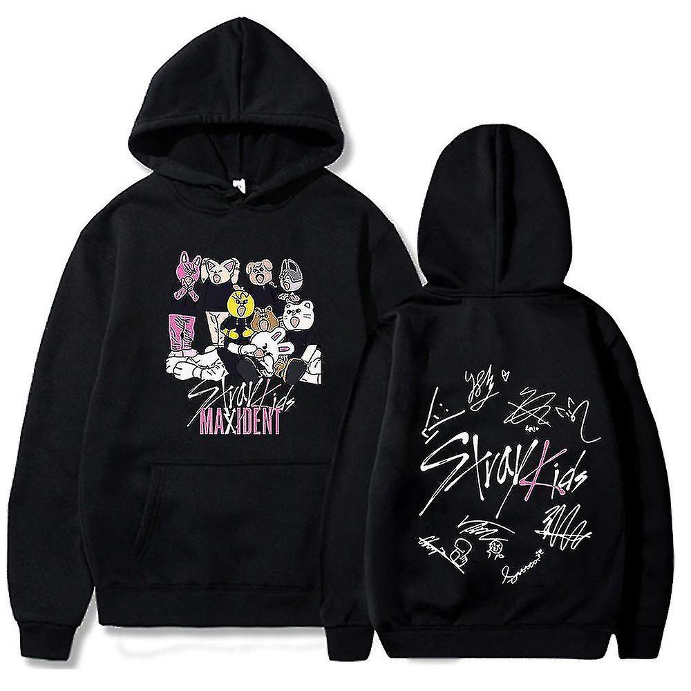 Sszfv Stray Kids Hooded Sweatshirt black L