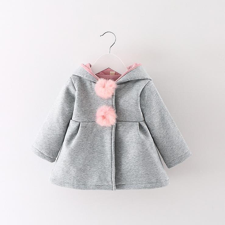 Slowmoose Newborn Coat, Autumn Spring Jacket Clothes Gray 24M