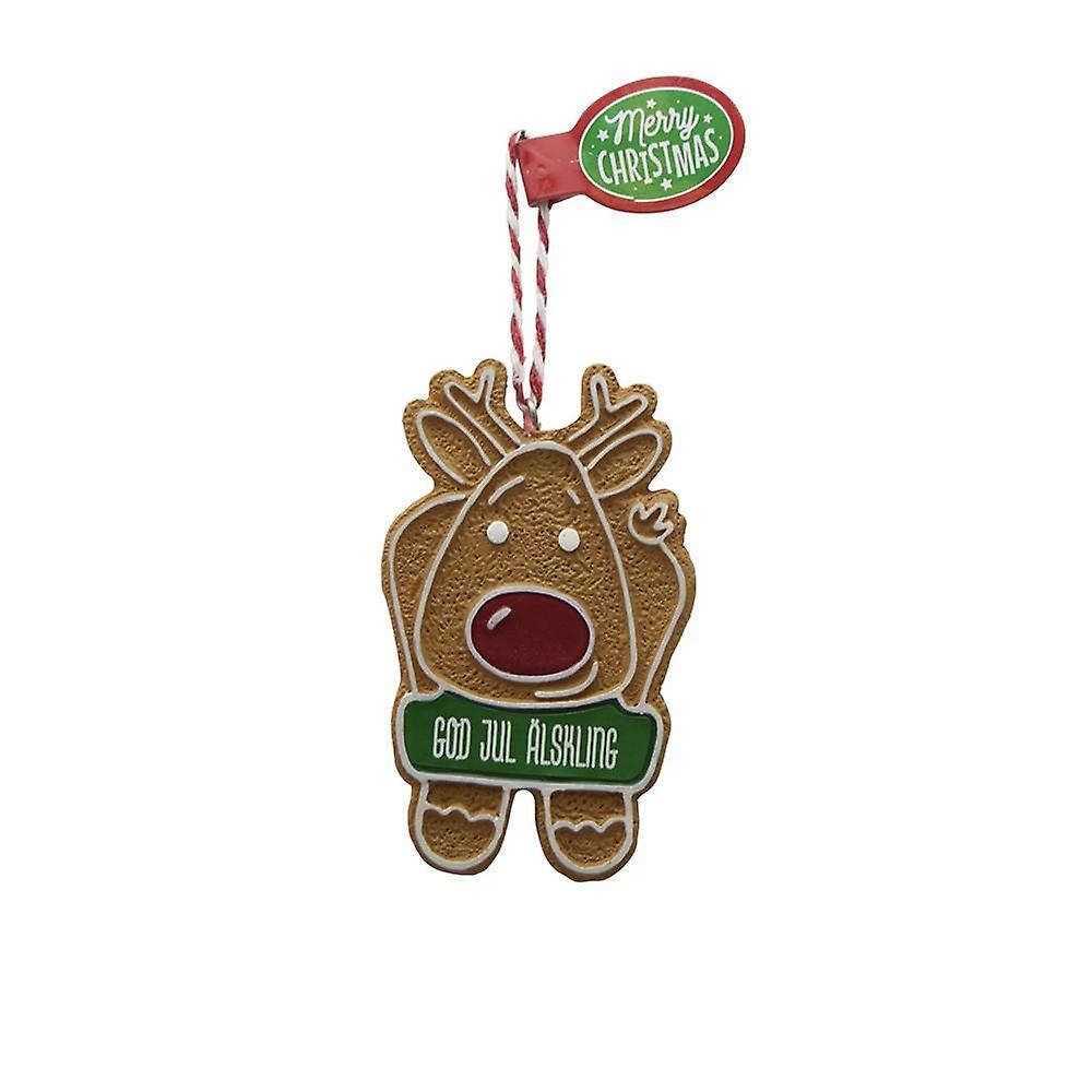 Joker Gingerbread figure MERRY CHRISTMAS DARLING Christmas tree pendant