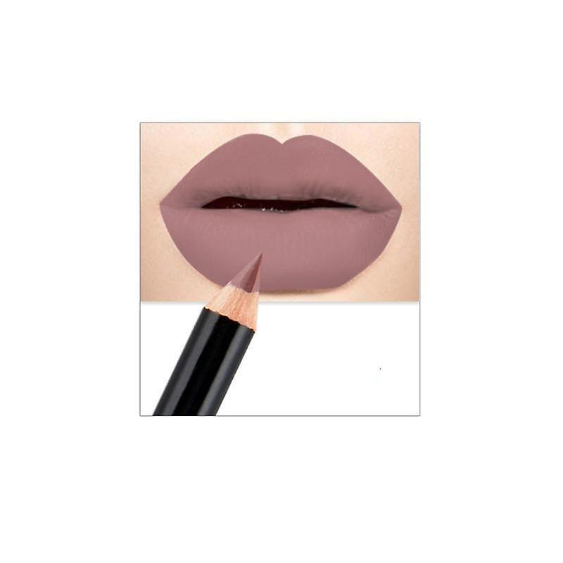 Slowmoose Lip Pencils Matte Lipliner, Silk Nude Lipstick Pen, Long Lasting Pigments Lip 09