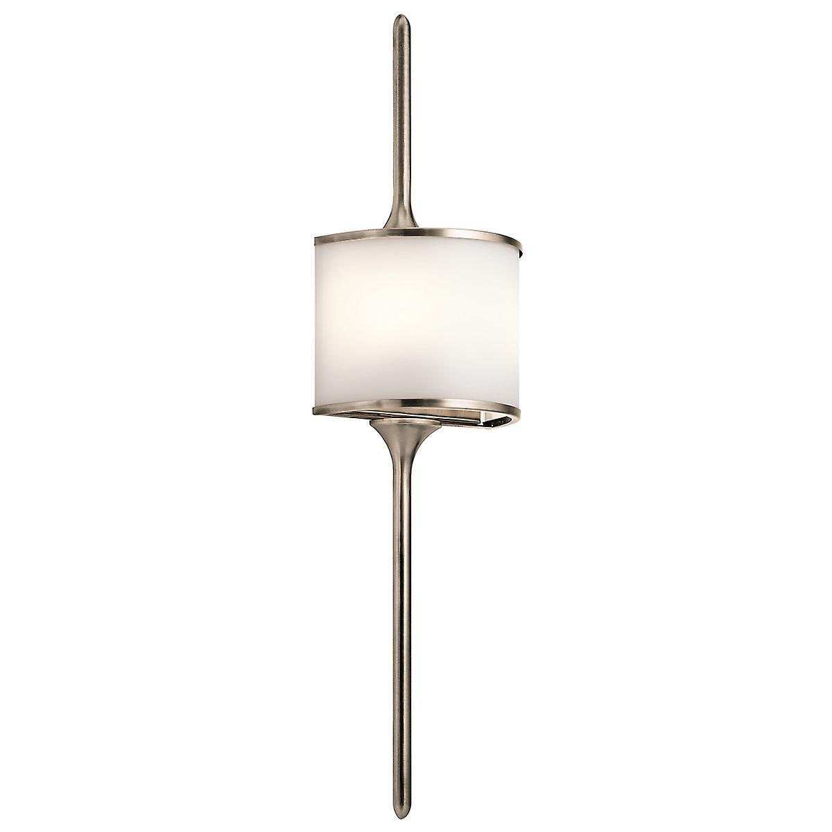 Mona 2 Light Bathroom Wall Light Pewter IP44 G9