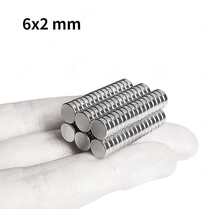 SML 100~1000pcs 6x2 Mm Mini Small Circular Magnets Strong 6mmx2mm Fridge N35 Neodymium Magnet Disc 6x2mm Permanent Ndfeb Magnets 6*2 500PCS