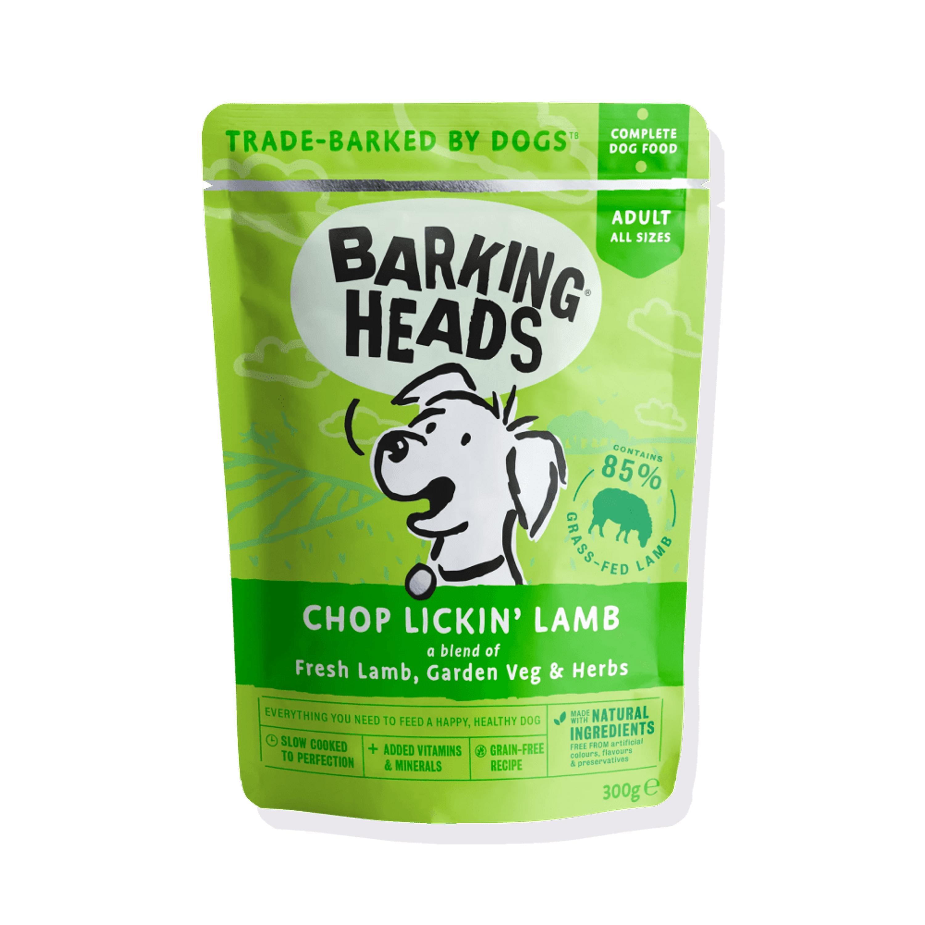 Barking Heads Chop Lickin' Lamb Dog Wet Food 5 x 300g