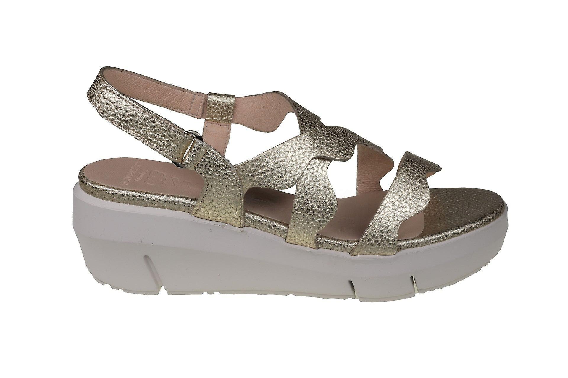 Wonders Max - women's sandal Gold - 6 UK - 39 EU