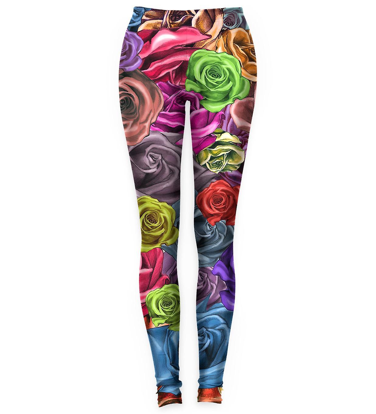 Mr Gugu & Miss Go Mr. Gugu Miss Go Colorfull Roses Leggings XL