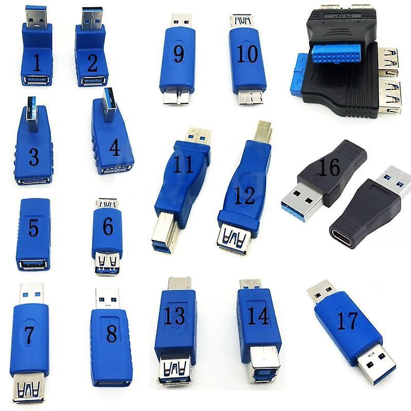 Slowmoose Usb3.0  Type A To B / Micro / Mini / Male To Female Adapters NO.9