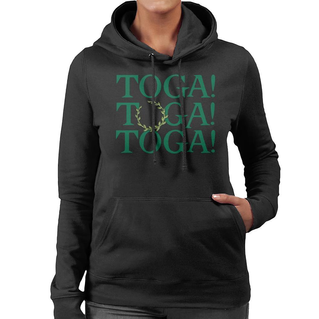 Animal House Toga Toga Toga Women's Hooded Sweatshirt Black Small