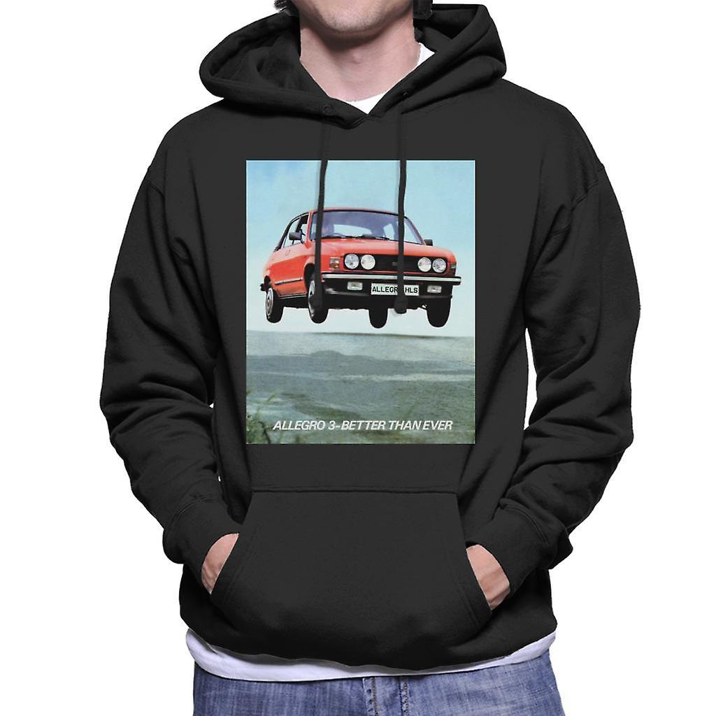 Austin Allegro 3 Better Than Ever British Motor Heritage Men's Hooded Sweatshirt Black XX-Large