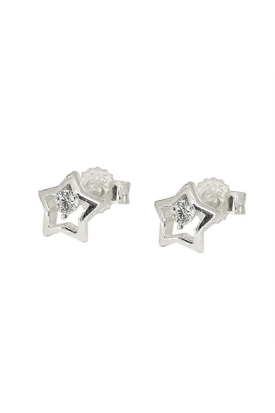 Gallay Earrings Studs Star Zirconia Silver 925 - Gl93840