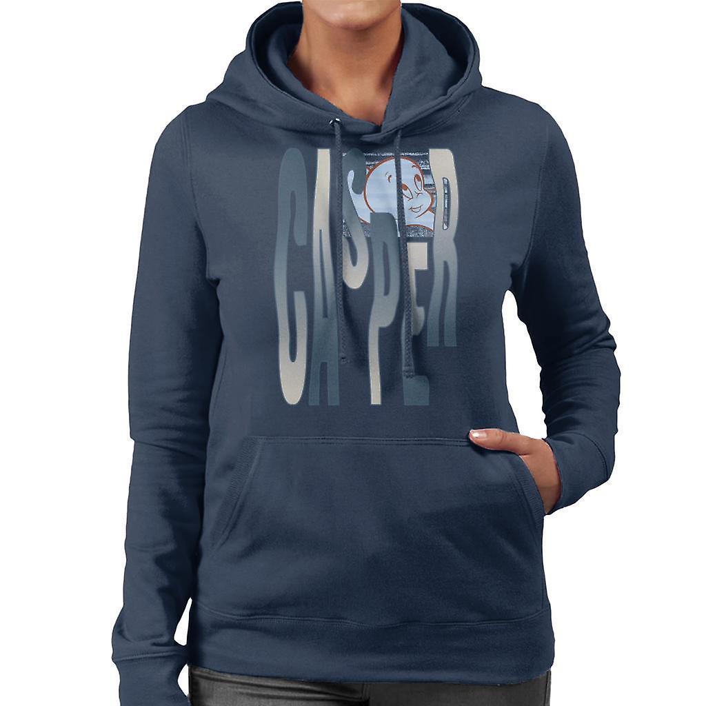 Casper The Friendly Ghost Spooky Waves Women's Hooded Sweatshirt Navy Blue X-Large