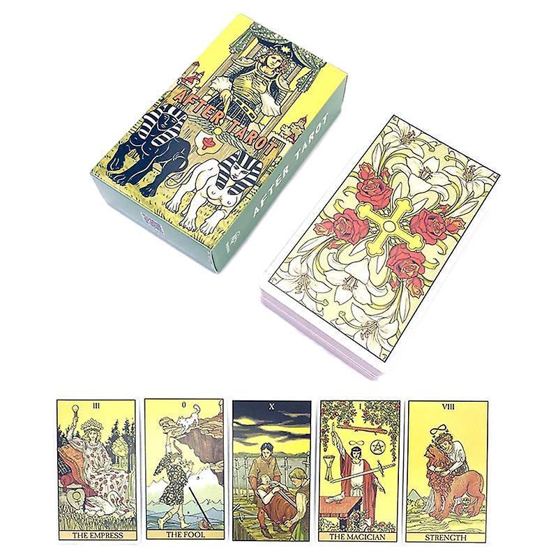 Unbrand After Tarot Cards Deck Prophecy Fate Divination Deck Family Party Board Game Multicolor one size