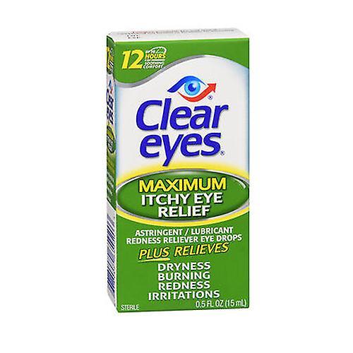 Med Tech Products Clear Eyes Itchy Eye Relief Drops, 0.5 oz (Pack of 1)