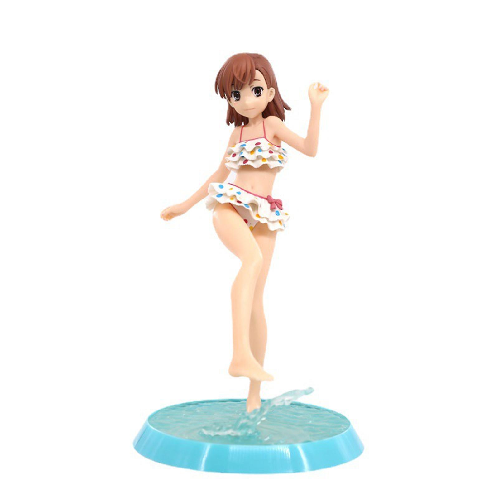 Remorui Misaka Mikoto Figure Toy Collectable Vivid Expression Micro Decor Anime Toaru Kagaku No Railgun Model Toy for Girl 23cm