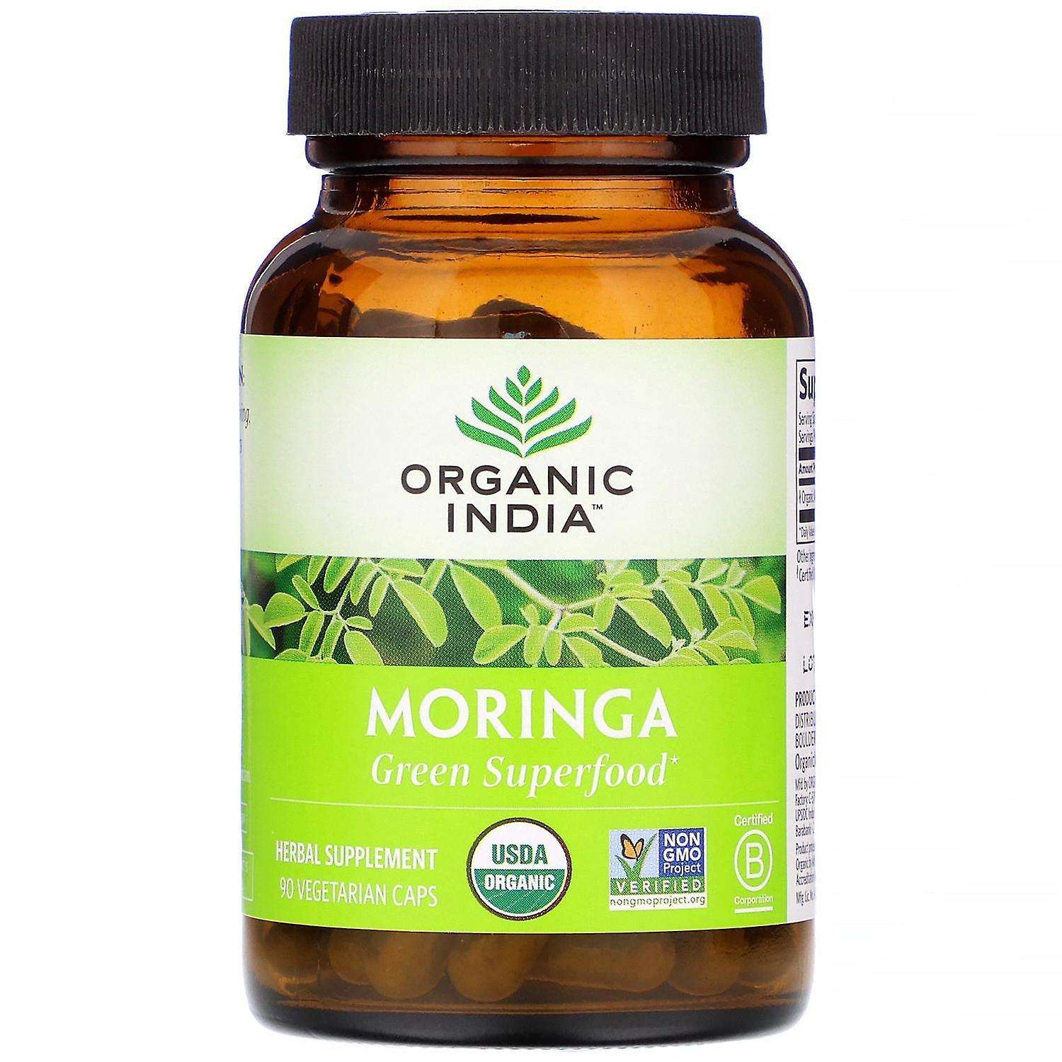 Organic India, Moringa, 90 Vegetarian Caps