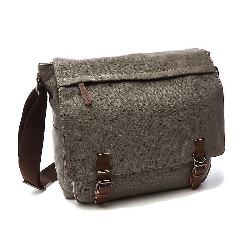 The Brands Market Canvas practical business messenger bag Gray L