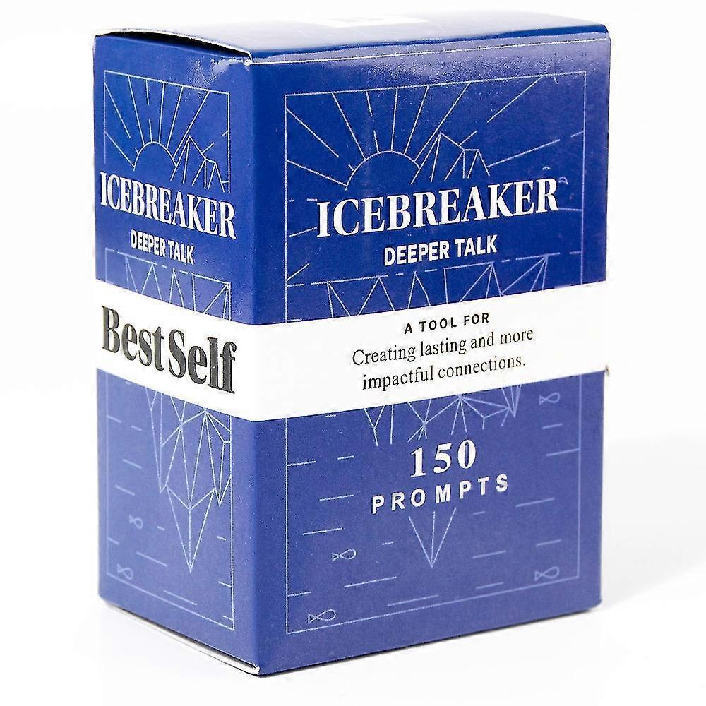 Rhafayre 150 Cards Icebreaker Deeper Talk Deck by Bestself Conversation Party Board Game Full English Card Game Gift