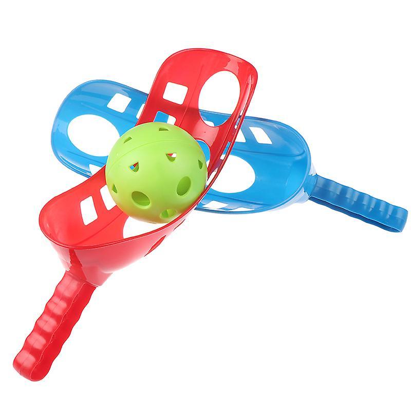 Shanghai Yiting Trading Co Ltd Scoop Ball Set Catching Game Trackball Sport Lacrosse Racket Game Toys Kids one size