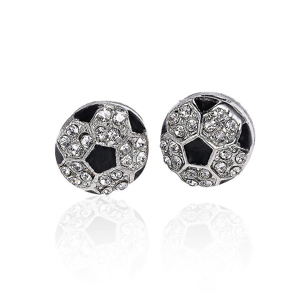 Syhsj Women Diamond Stud Earrings Sports Basketball Stud Earrings Football