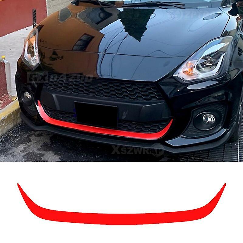 Vehicles & Parts For Swift Sport Carbon Black Front Lip Stripes Decor Grille Auto Racing Styling Vinyl Decal Body DIY Wrap Car Accessories Vehicle ...