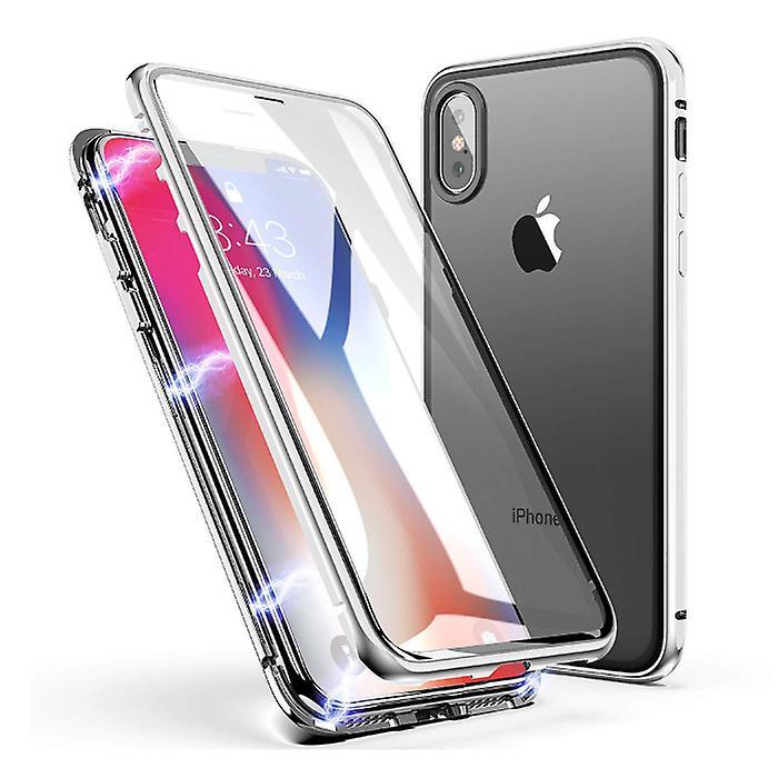 Stuff Certified ® Stuff Certified® iPhone XS Max Magnetic 360 ° Case with Tempered Glass - Full Body Cover Case + Screen Protector White