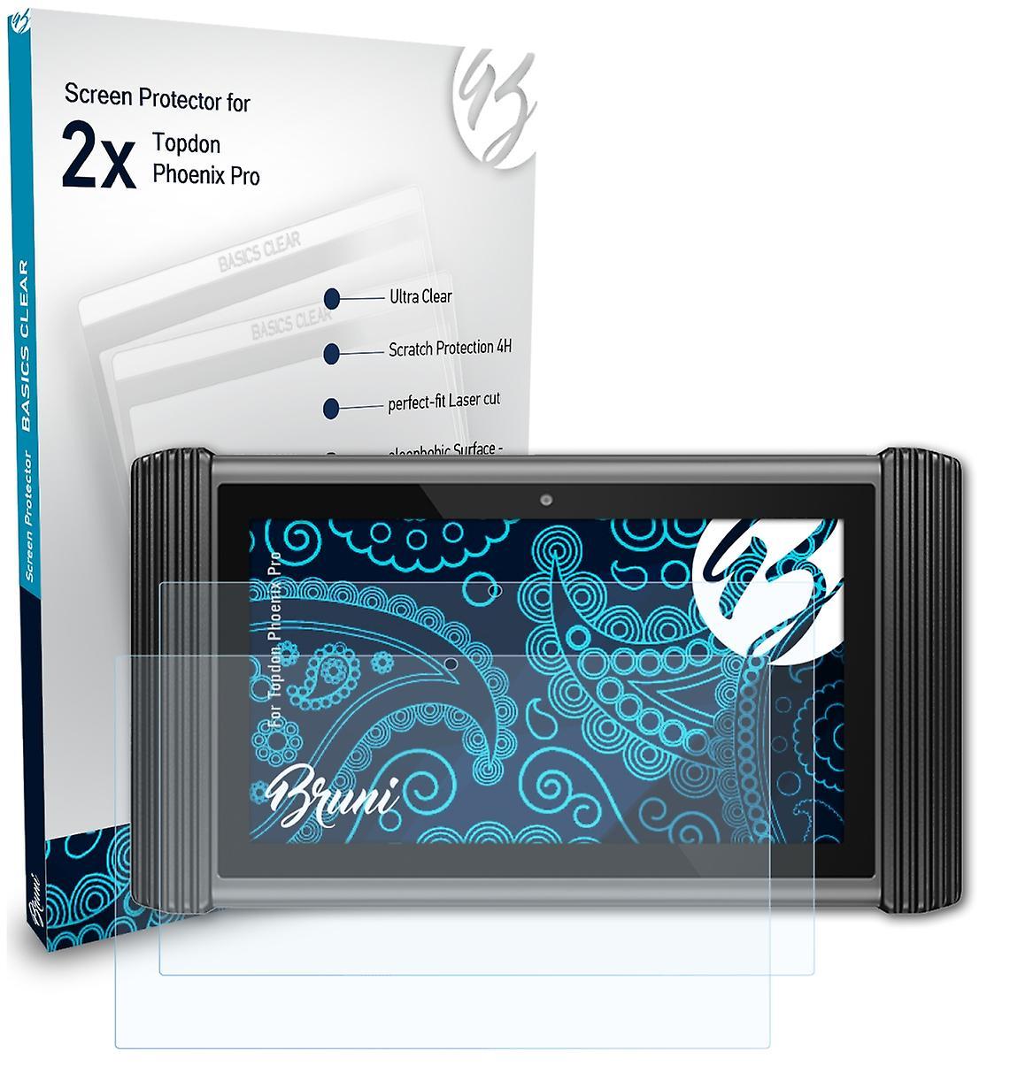 Bruni 2x protective film compatible with Topdon Phoenix Pro film clear