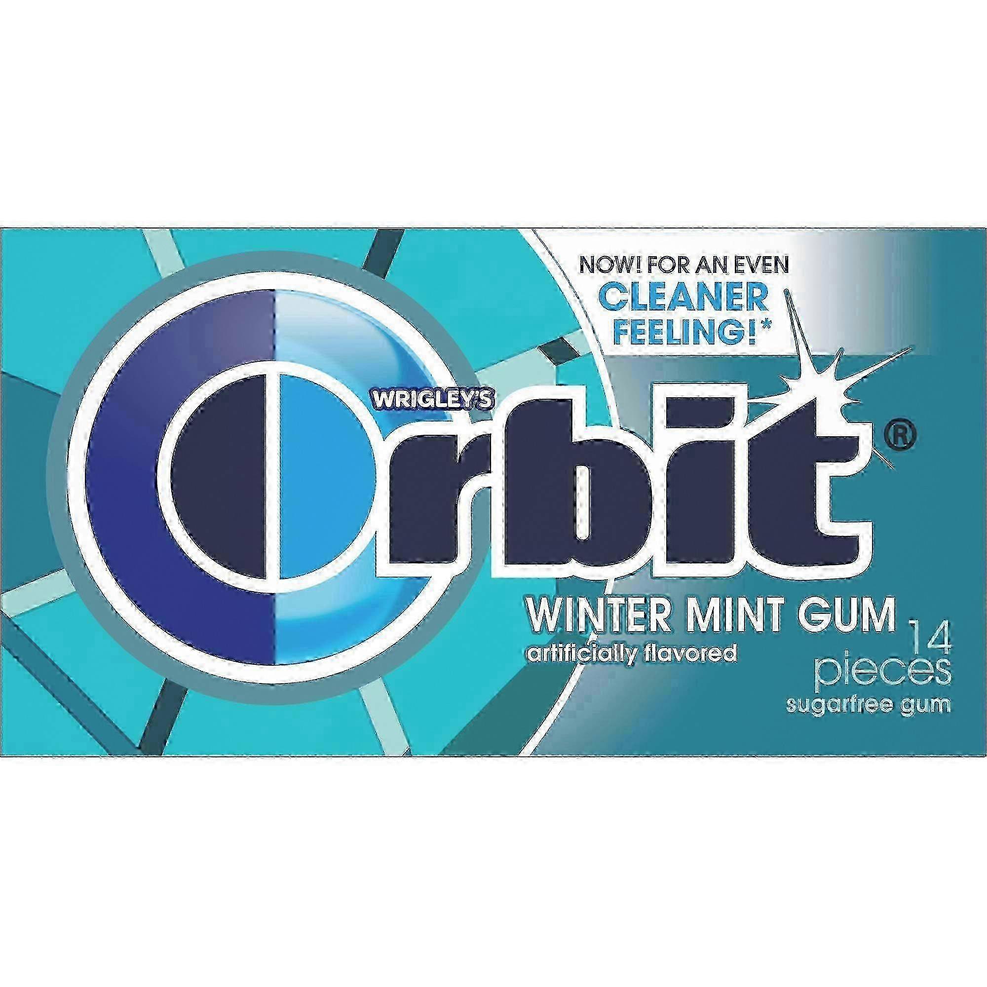 Orbit Gum Single Pack, Sugarfree Wintermint, 1 Ea