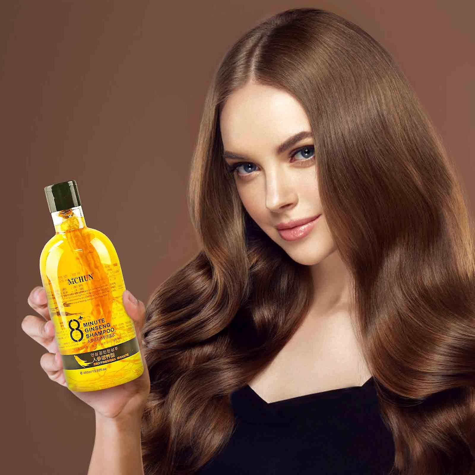 Flye Ginseng Extract Nourishing Shampoo 8+ Minute Ginseng Shampoo For Hair Growth Antihair Loss Shampoo For Men And Women 400ml Multicolor