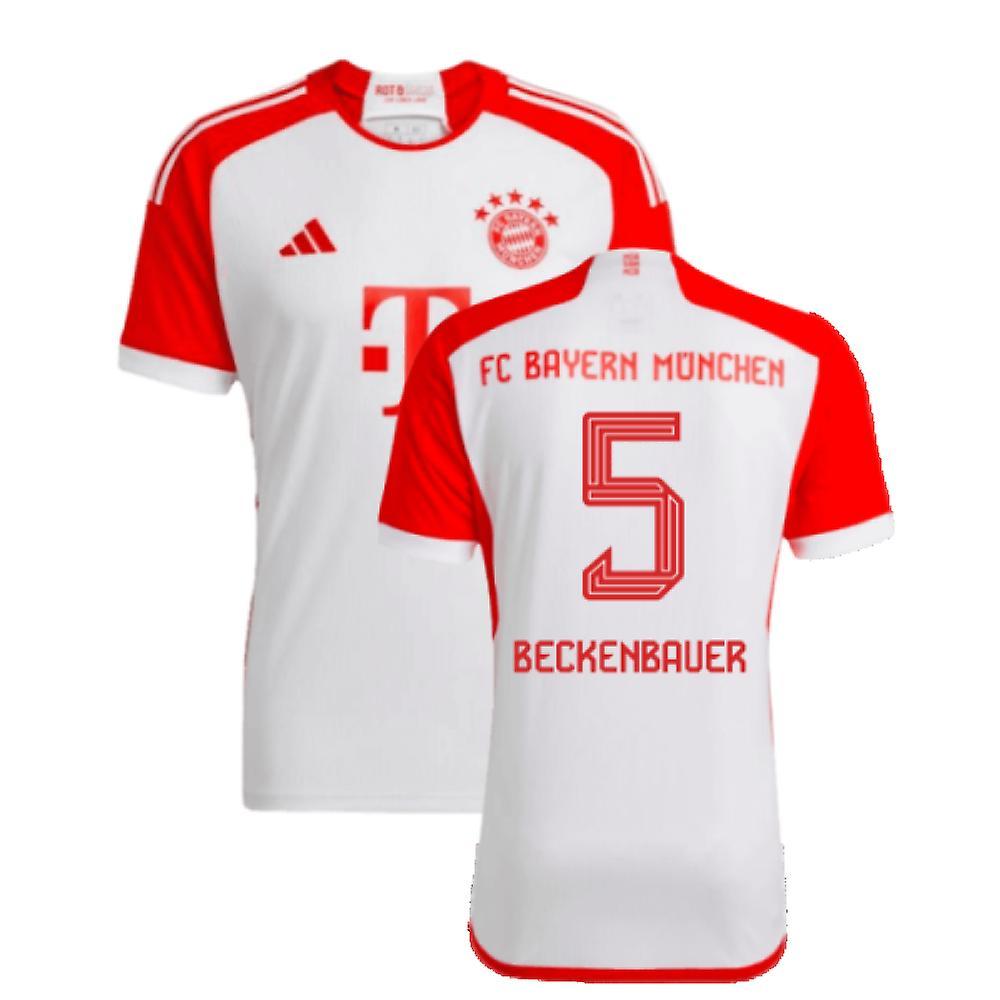 Adidas 2023-2024 Bayern Munich Home Shirt (Beckenbauer 5) White XXL 46-48 inch Chest